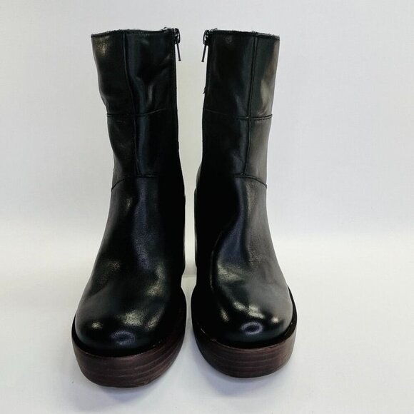 Lucky Brand Omarey Platform Boot Women's Size 6 in Black Block Heel Inside Zip - Picture 2 of 15